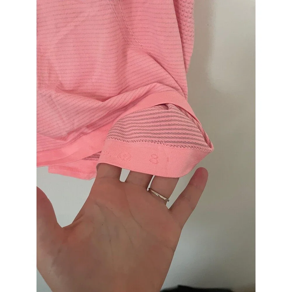Lululemon womens racerback  pink taupe swiftly tank top  size 8 Great condition